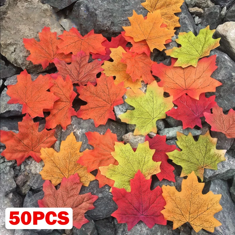 50pcs Artificial Maple Leaf Simulation Autumn Red Maple Leaves for Christmas Halloween Festival Wedding Party Home Fall Decors
50pcs Artificial Maple Leaf Simulation Autumn Red Maple Leaves for Christmas Halloween Festival Wedding Party Home Fall Decors
