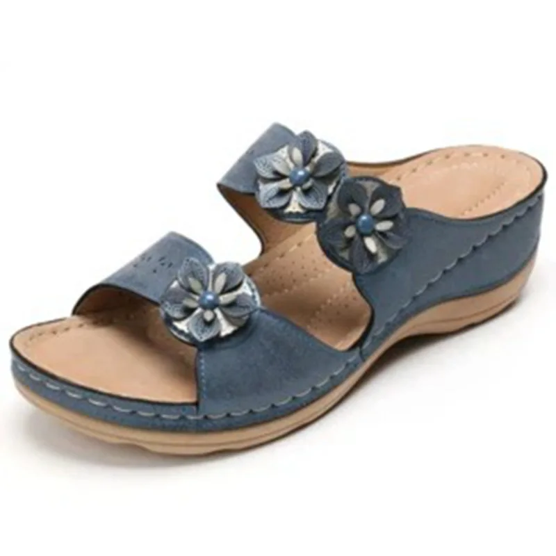 Shoes Women Female Slippers Slides Flower Low Big Size Shallow On A Wedge Soft 2021 Summer PU Rubber Fabric Casual Floral
Shoes Women Female Slippers Slides Flower Low Big Size Shallow On A Wedge Soft 2021 Summer PU Rubber Fabric Casual Floral