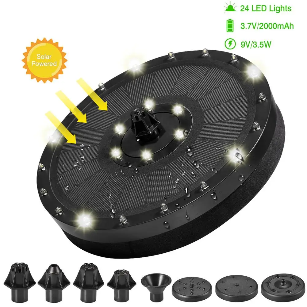 New Solar Power Water Fountain Pump Solar Fontein Bird Fountain Water Floating Fountain Pond Garden Patio Decor Lawn Decoration
New Solar Power Water Fountain Pump Solar Fontein Bird Fountain Water Floating Fountain Pond Garden Patio Decor Lawn Decoration