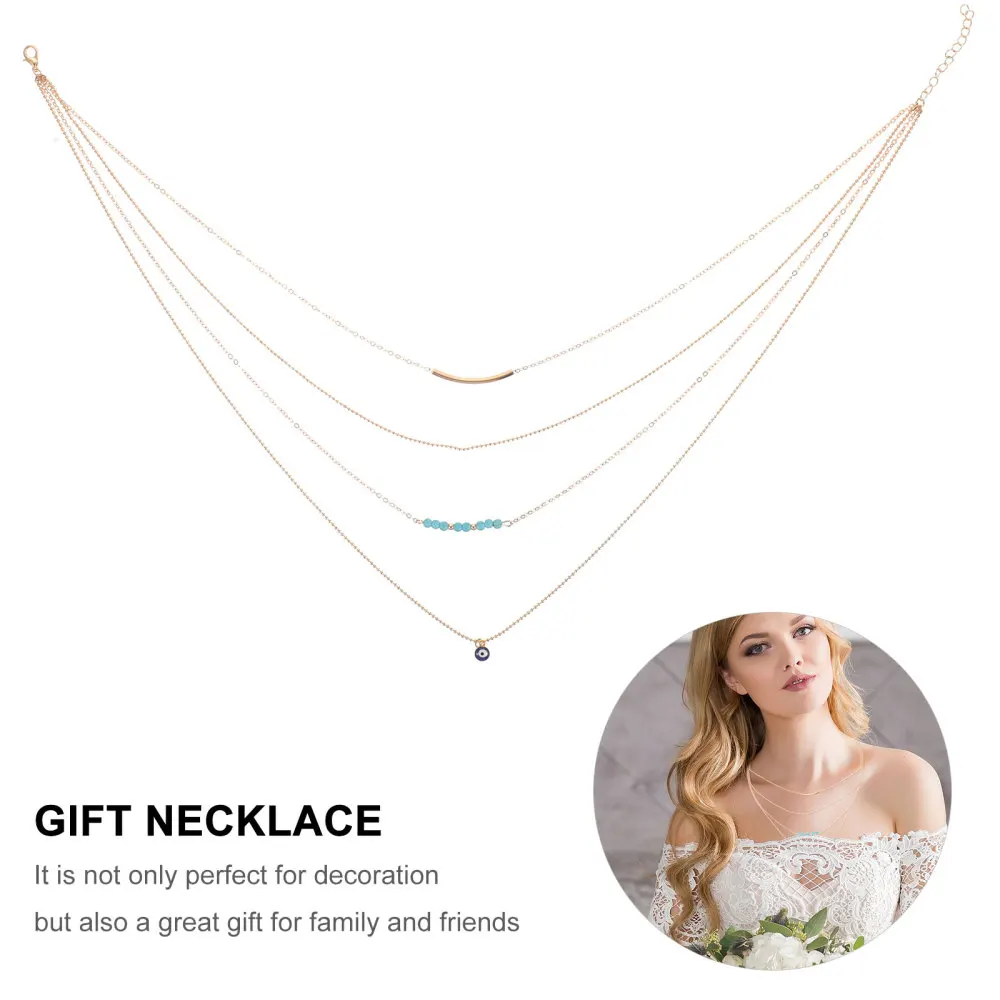 2PCS Multilayer Eye Necklace Pendant Practical Necklace Sturdy Pendant Necklace 
2PCS Multilayer Eye Necklace Pendant Practical Necklace Sturdy Pendant Necklace