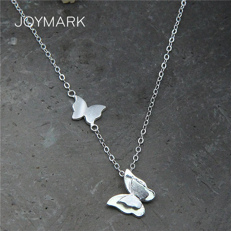 JOYMARK 925 Sterling Silver Butterfly Necklaces Simple Plain Silver Clavicle Chain Necklace For Women Real Silver Jewelry TSN319
JOYMARK 925 Sterling Silver Butterfly Necklaces Simple Plain Silver Clavicle Chain Necklace For Women Real Silver Jewelry TSN319