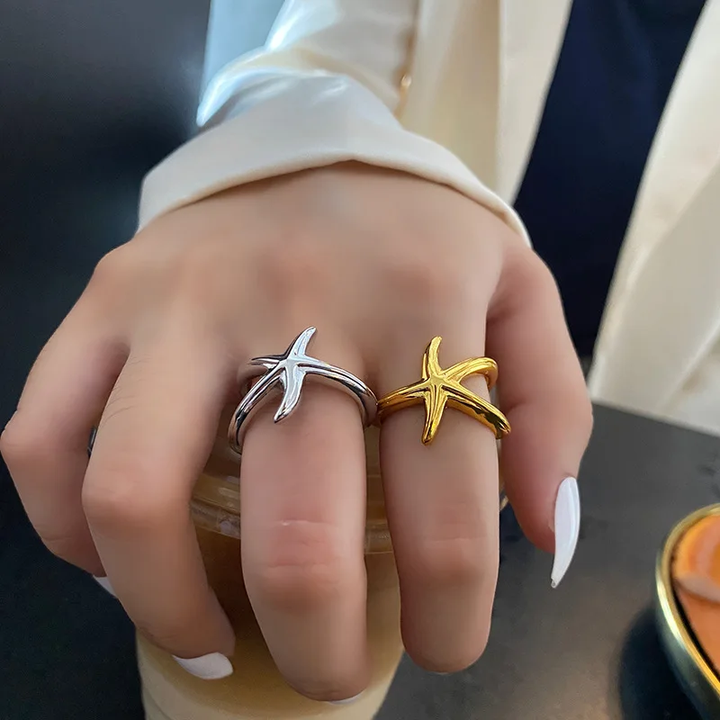 Vintage Gold Starfish Rings For Women Men Hip Hop Punk Stainless Steel Finger Rings Wedding Ring Jewelry Best Friend Gift
Vintage Gold Starfish Rings For Women Men Hip Hop Punk Stainless Steel Finger Rings Wedding Ring Jewelry Best Friend Gift