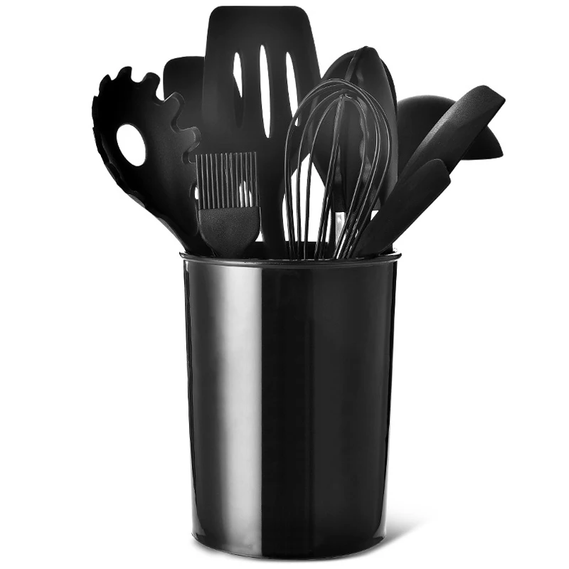 11Pcs Silicone Kitchen Utensil Set Non-stick Spoons Spatula Whisk Tongs Cooking Tools With Storage Holder Accessories Cocina
11Pcs Silicone Kitchen Utensil Set Non-stick Spoons Spatula Whisk Tongs Cooking Tools With Storage Holder Accessories Cocina