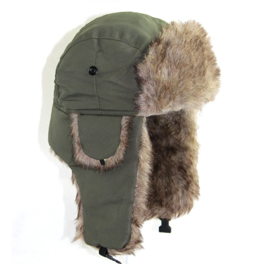 Unisex Men Women Russian Hat Trapper Bomber Warm Trooper Ear Flaps Winter Ski Hat Solid Fluffy Faux Fur Cap Headwear Bonnet 
Unisex Men Women Russian Hat Trapper Bomber Warm Trooper Ear Flaps Winter Ski Hat Solid Fluffy Faux Fur Cap Headwear Bonnet