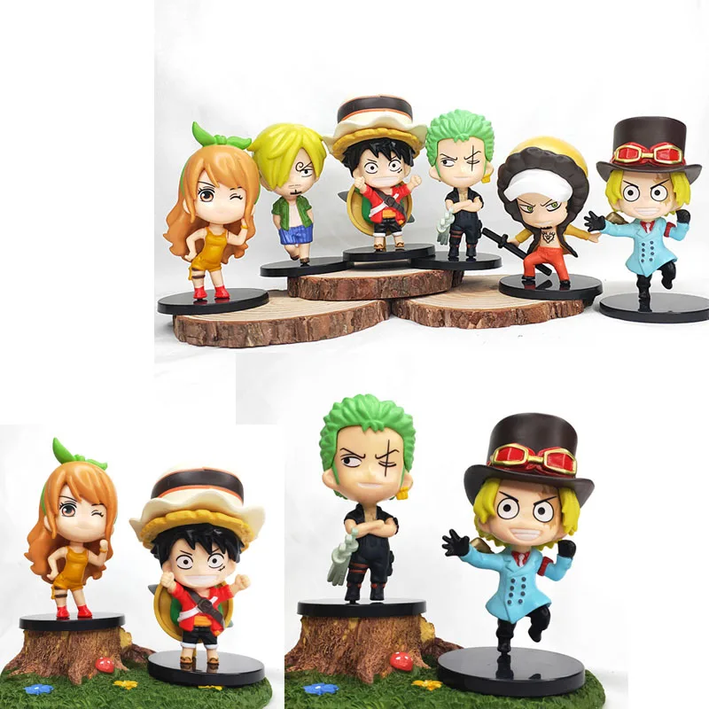 6Pcs Q Version One Piece Sabo Luffy Sanji Solon Figures Dolls PVC Anime Action Figure Movie Model Toys Kawaii Car Ornament Gift
6Pcs Q Version One Piece Sabo Luffy Sanji Solon Figures Dolls PVC Anime Action Figure Movie Model Toys Kawaii Car Ornament Gift