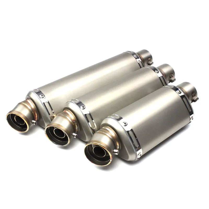 Universal Motorcycle Exhaust For suzuki honda Muffler Titanium Color Scooter Motorbike ATV Pit Bike Escape cafe racer tmax | Автомобили и
