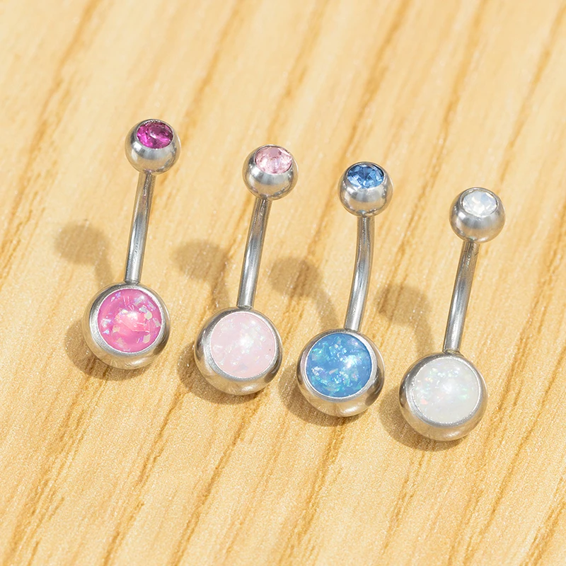 1pc Opal Belly Button Rings Navel Piercing Stainless Steel Bar Round Ombligo Party Stud Barbell for Woman Sexy Body Jewelry 14G
1pc Opal Belly Button Rings Navel Piercing Stainless Steel Bar Round Ombligo Party Stud Barbell for Woman Sexy Body Jewelry 14G