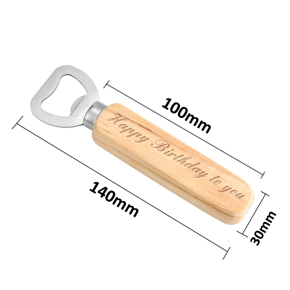 Soda Opener Personalized Text Customization Happy Birthday To You High Quality Wood Stainless Steel Gathering Tools Corkscrew 
Soda Opener Personalized Text Customization Happy Birthday To You High Quality Wood Stainless Steel Gathering Tools Corkscrew