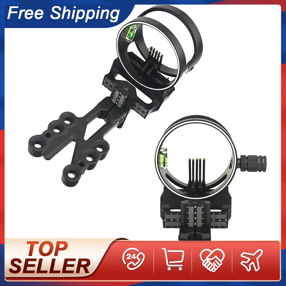 Optical Fiber 5 Pins Compound Bow Sight with Light Can Adjust Left and Right Hand for Outdoor Archery Hunting
Optical Fiber 5 Pins Compound Bow Sight with Light Can Adjust Left and Right Hand for Outdoor Archery Hunting