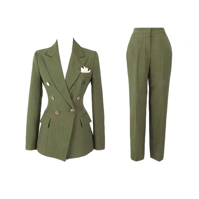 Vintage Blazer Suits Set Women Spring V-Neck High Waist Jacket Straight Pants Office Lady Slim Fit Business Wear 2 Pieces
Vintage Blazer Suits Set Women Spring V-Neck High Waist Jacket Straight Pants Office Lady Slim Fit Business Wear 2 Pieces