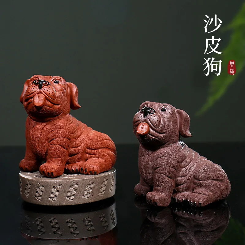 |GuYue hall yixing undressed ore purple sand tea pet manual small sculpture play kung fu tea tea set bulldog
|GuYue hall yixing undressed ore purple sand tea pet manual small sculpture play kung fu tea tea set bulldog