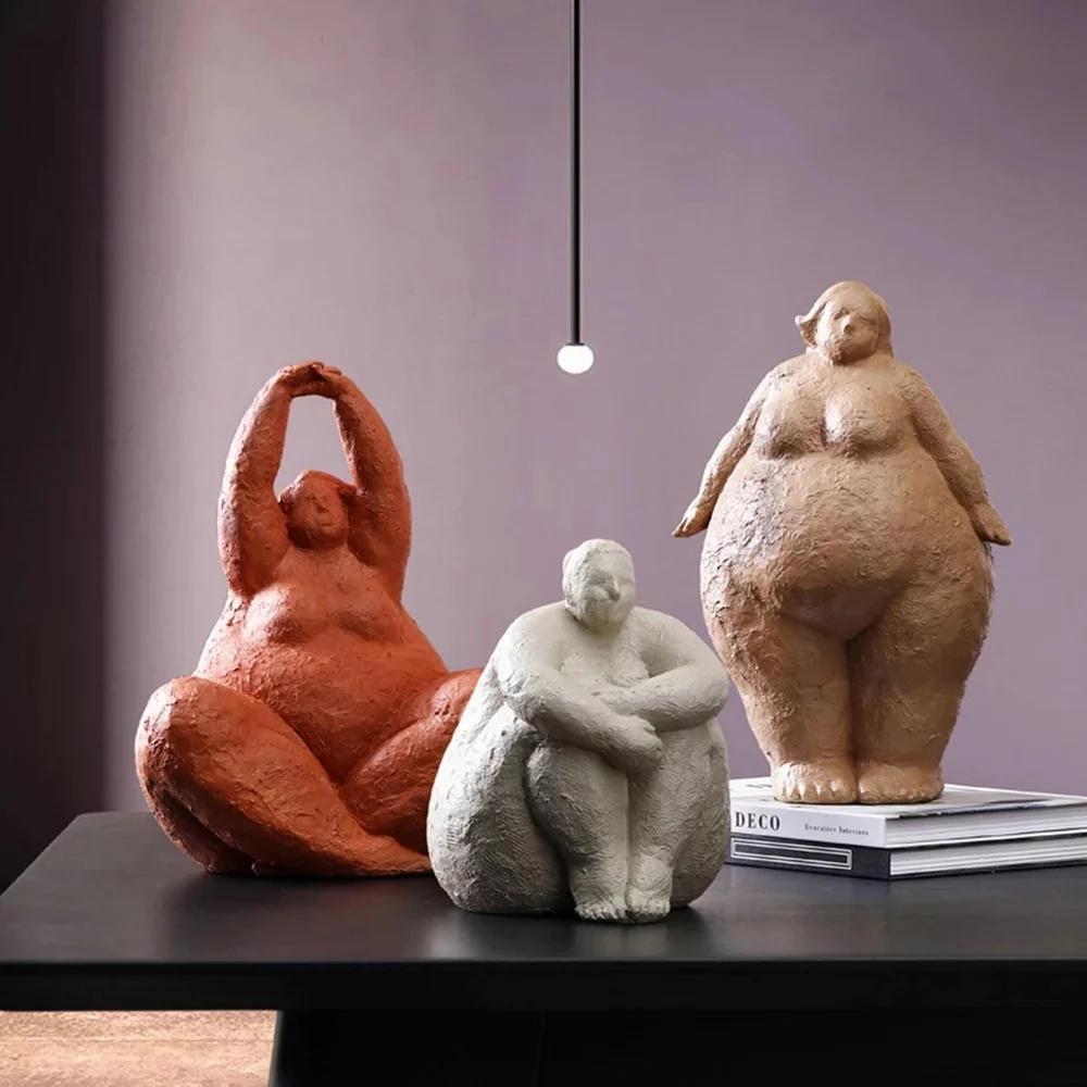 Resin Fat Lady Figurines Abstract Character Sculpture Nordic Style Home Decor Artwork Decoration Woman Statue Home Decoration
Resin Fat Lady Figurines Abstract Character Sculpture Nordic Style Home Decor Artwork Decoration Woman Statue Home Decoration