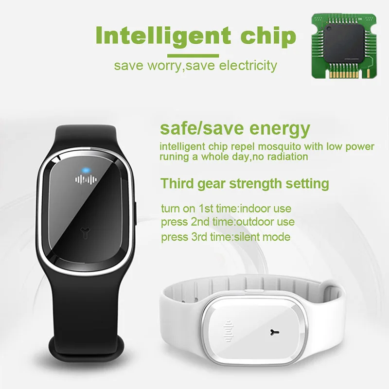 Mini Ultrasonic Anti Mosquito Insect Pest Bugs Repellent Repeller Wrist Bracelet Outdoor BM88
Mini Ultrasonic Anti Mosquito Insect Pest Bugs Repellent Repeller Wrist Bracelet Outdoor BM88