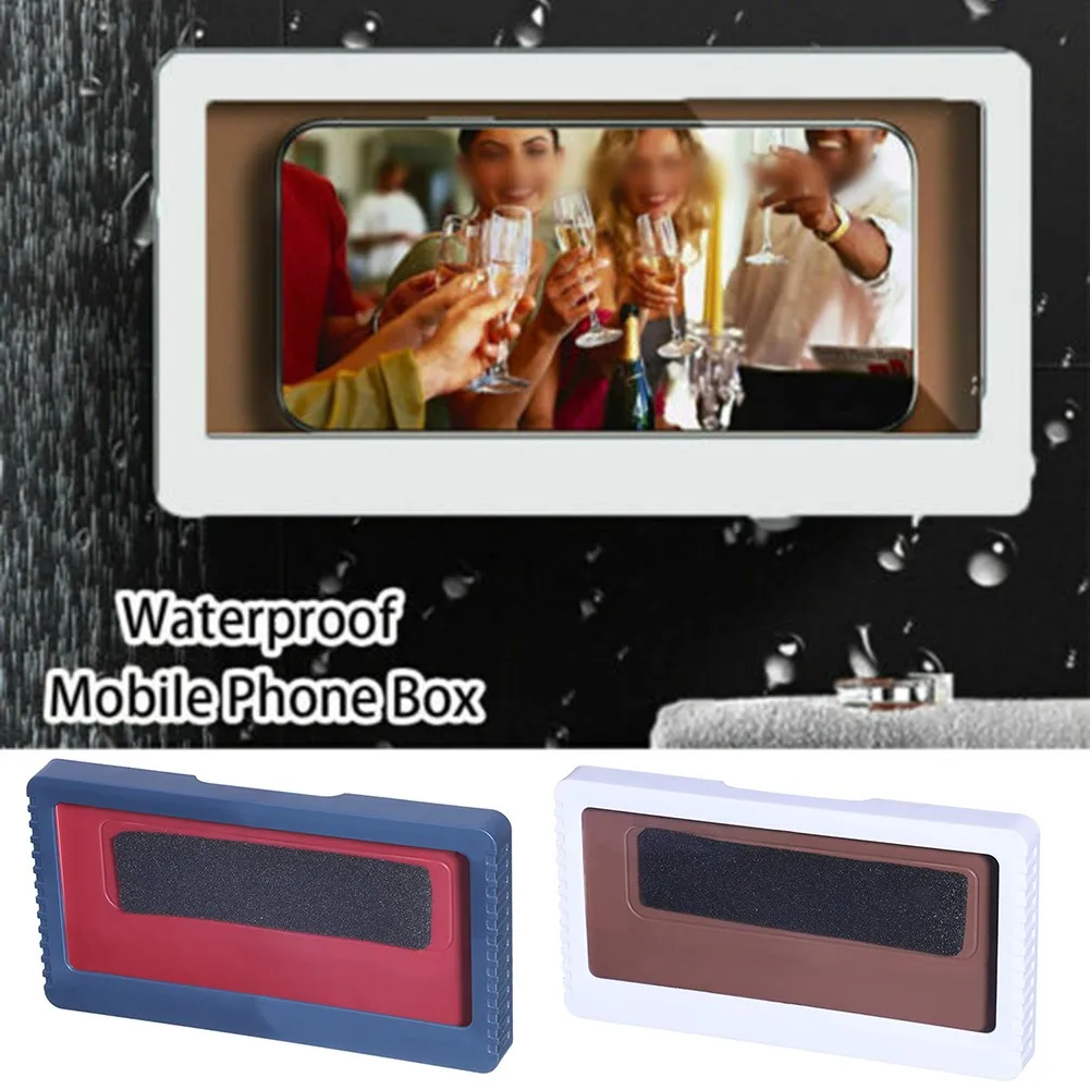 Waterproof Mobile Phone Box Punch-free Wall-mounted Touch Screen Mobile Phone Holder Bathroom Shower Sealed Protection Storage
Waterproof Mobile Phone Box Punch-free Wall-mounted Touch Screen Mobile Phone Holder Bathroom Shower Sealed Protection Storage