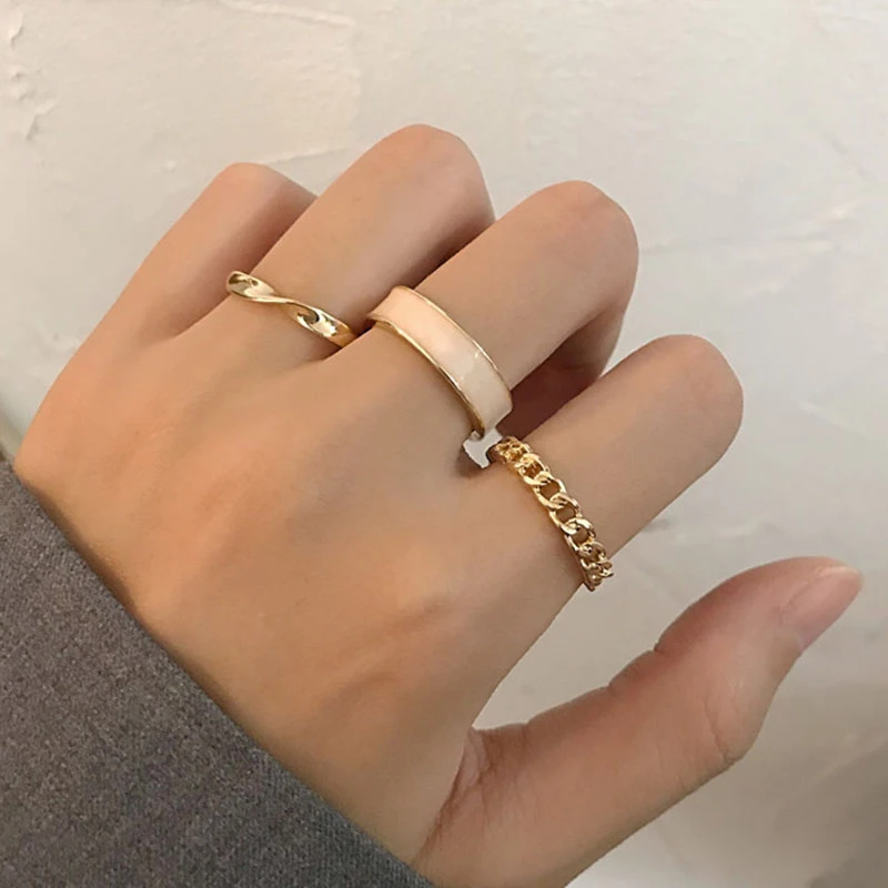 Fashion Rings for Women Jewelery Set Luxury Designer Creativity Adjustable Opening Three-piece Suit Wedding Party Gift Wholesale
Fashion Rings for Women Jewelery Set Luxury Designer Creativity Adjustable Opening Three-piece Suit Wedding Party Gift Wholesale