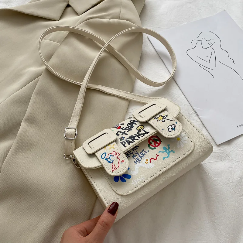 Colorful Printed Pockets Graffiti Crossbody Bag Women's Small New Fashion Shoulder Bags for Women 2021 Casual Female Bag
Colorful Printed Pockets Graffiti Crossbody Bag Women's Small New Fashion Shoulder Bags for Women 2021 Casual Female Bag