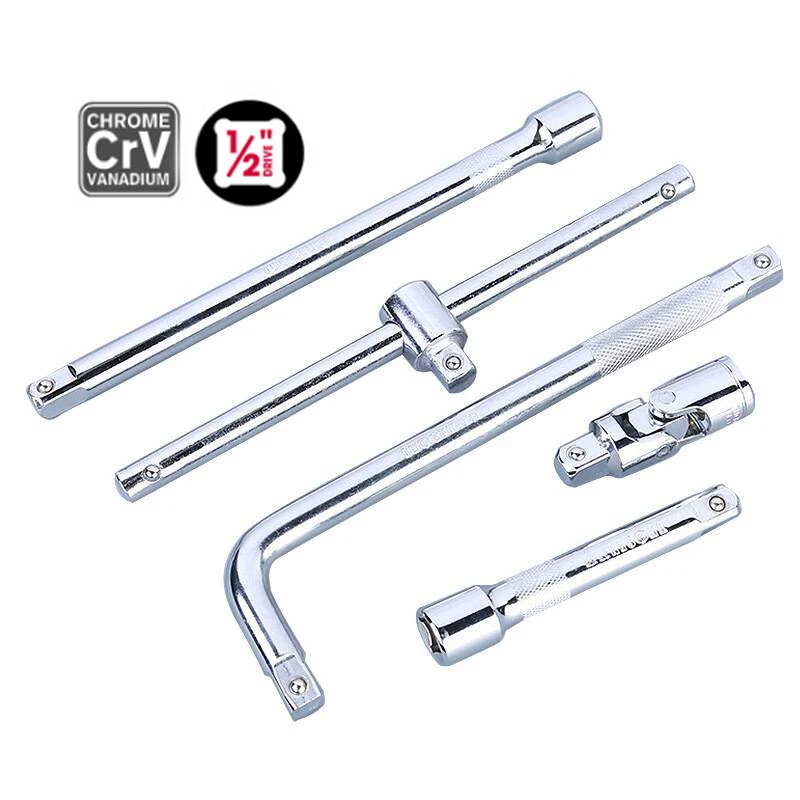 1pc 1/2" Drive Socket Ratchet Extension Bar Adapter Wrench Socket Tool L Type T Handle Sliding Sleeve Extender Bar 
1pc 1/2" Drive Socket Ratchet Extension Bar Adapter Wrench Socket Tool L Type T Handle Sliding Sleeve Extender Bar