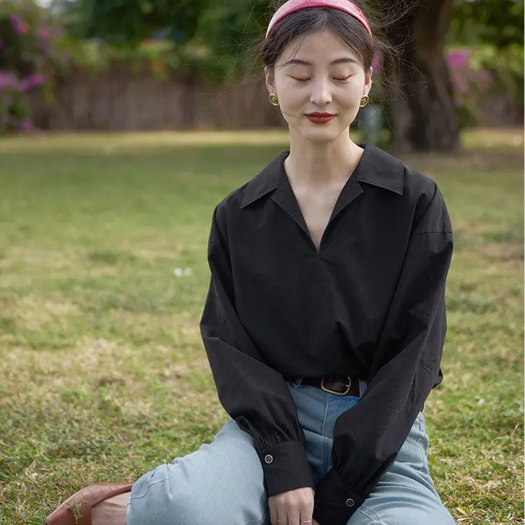 Lantern Sleeve Shirt women 2021 spring new loose and gentle style design feeling white shirt women
Lantern Sleeve Shirt women 2021 spring new loose and gentle style design feeling white shirt women
