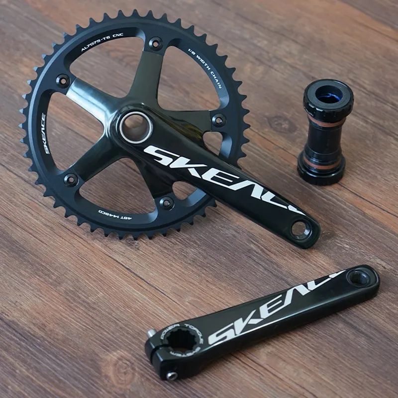 Track Crankset Fixie Gear Bike Parts Single Speed Crankset Fixed Gear Crank 48T 165mm BCD144 Full Alumniun Alloy with BB
Track Crankset Fixie Gear Bike Parts Single Speed Crankset Fixed Gear Crank 48T 165mm BCD144 Full Alumniun Alloy with BB