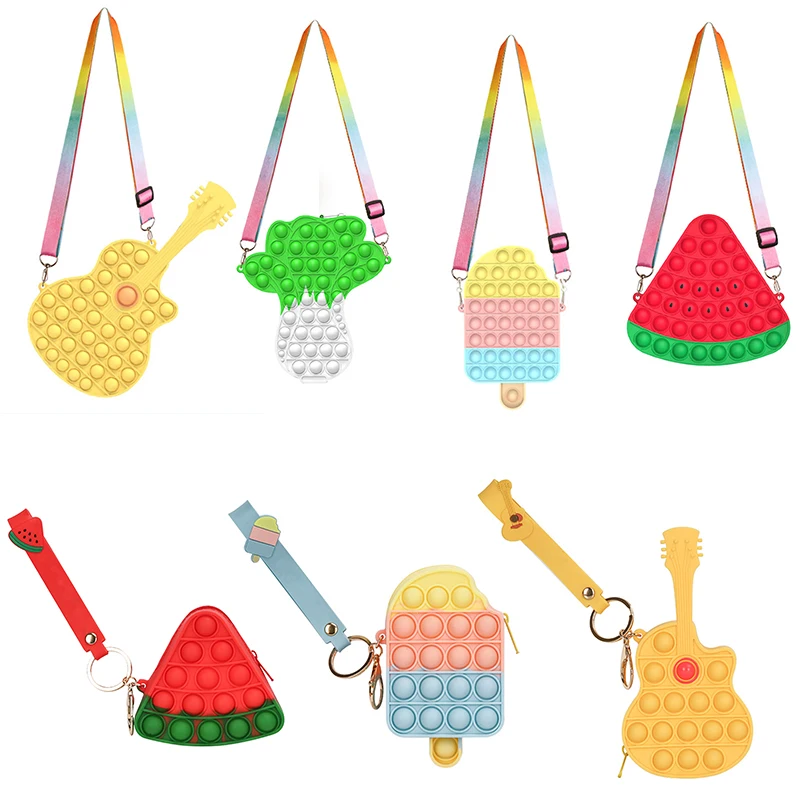 Fashion Push Bubbles Toy Rainbow Avocado Kawaii Coin Purse Kids Wallet Ladies Bag Ice Cream Fidget Toy bag Squeeze Sensory Toy
Fashion Push Bubbles Toy Rainbow Avocado Kawaii Coin Purse Kids Wallet Ladies Bag Ice Cream Fidget Toy bag Squeeze Sensory Toy