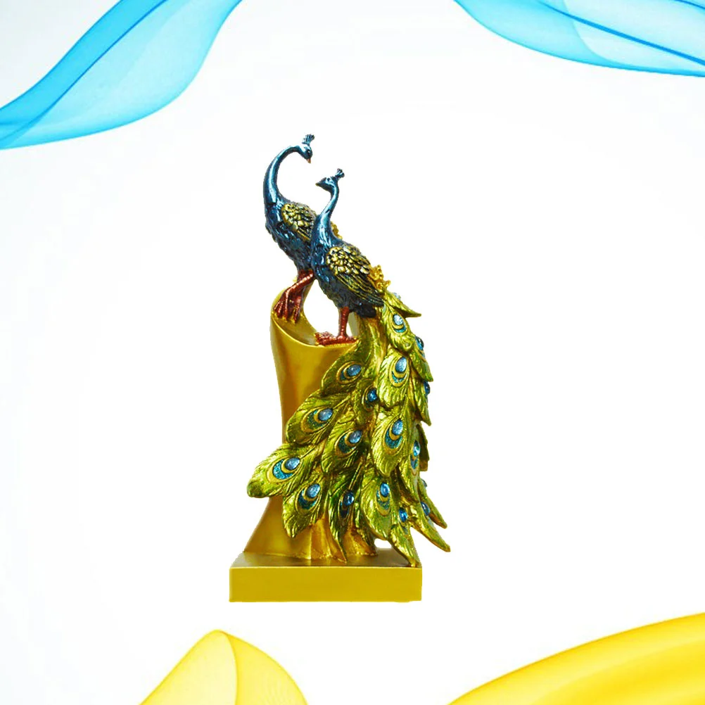 Blue Desktop Adornment Resin Peafowl Desktop Ornament Resin Craft Desktop Adornment 
Blue Desktop Adornment Resin Peafowl Desktop Ornament Resin Craft Desktop Adornment