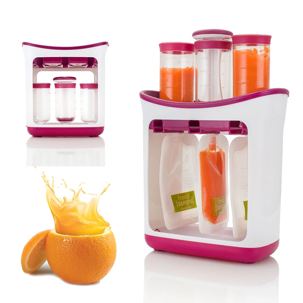 Baby Food Maker Squeeze Organic Food Machine Kids Fresh Fruit Juice Feeding Containers Storage Newborn Breast Milk Storage Bag
Baby Food Maker Squeeze Organic Food Machine Kids Fresh Fruit Juice Feeding Containers Storage Newborn Breast Milk Storage Bag