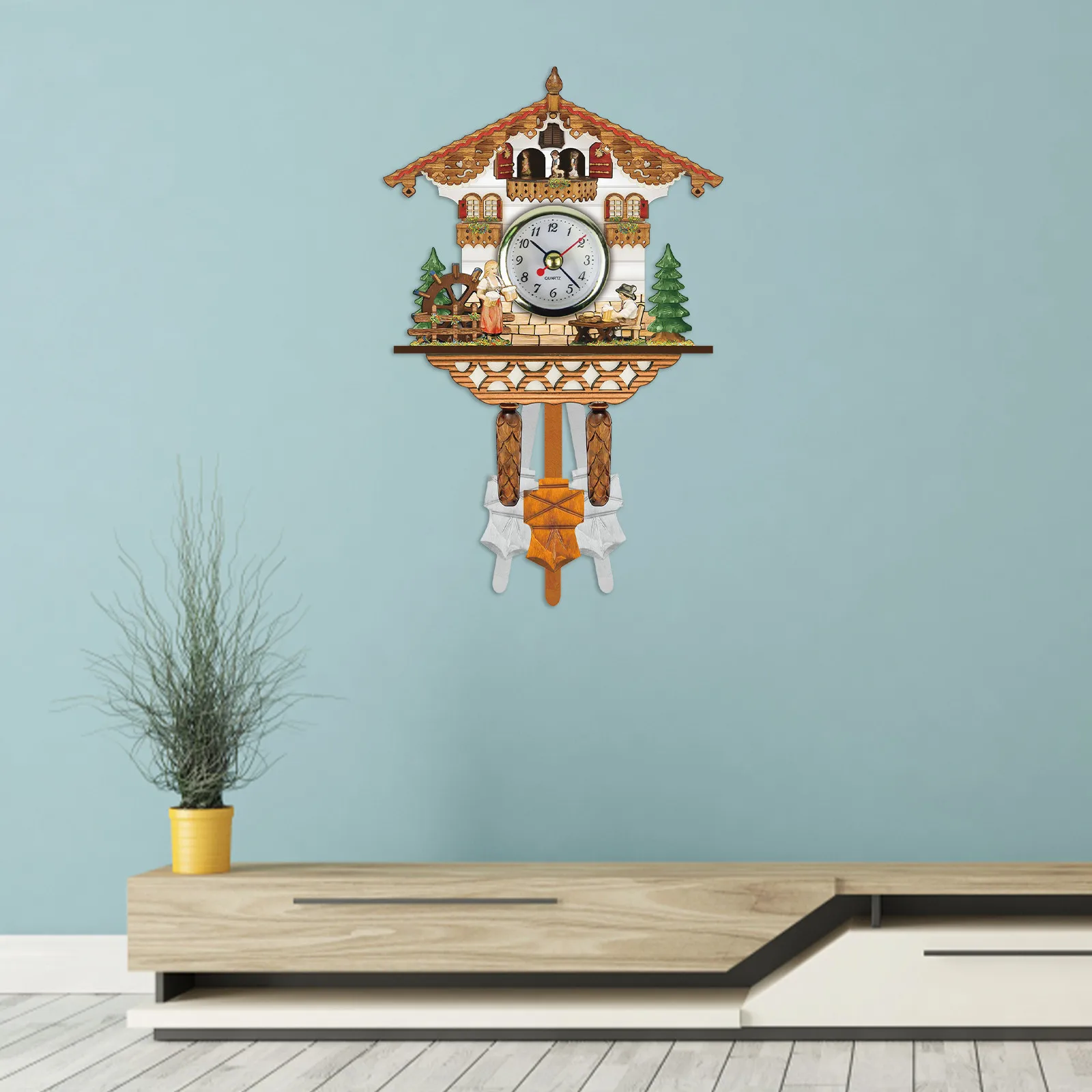 Cuckoo Cuckoo Wall Clock Chime Alarm Clock Retro Wooden Living Room Clock Bird Time Bell Swing Alarm Watch Home Art Decor
Cuckoo Cuckoo Wall Clock Chime Alarm Clock Retro Wooden Living Room Clock Bird Time Bell Swing Alarm Watch Home Art Decor