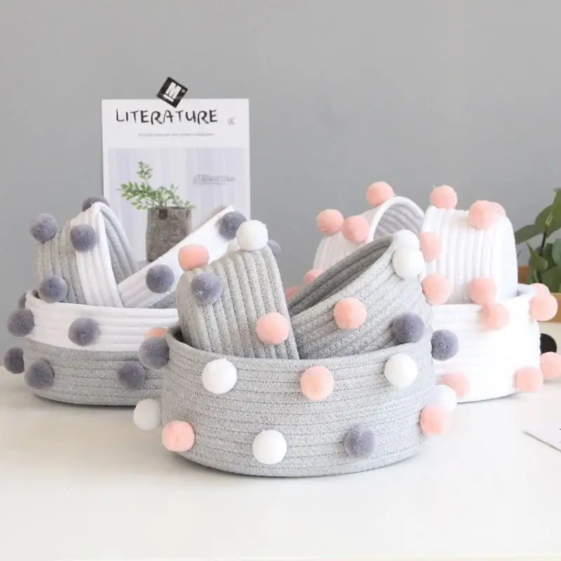 2021 New ins hair ball cotton rope woven storage basket desktop cosmetic storage basket children's toy style debris storage box
2021 New ins hair ball cotton rope woven storage basket desktop cosmetic storage basket children's toy style debris storage box