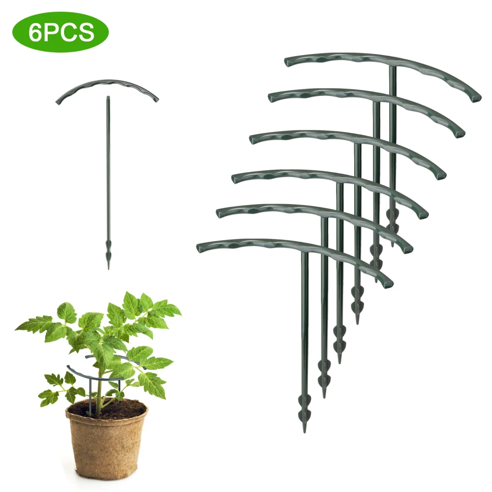 Plant Cage Support Garden Vegetables Semi-circular Fall Prevention Potted Plants 6Pcs Plastic Imitation Inverted Bracket
Plant Cage Support Garden Vegetables Semi-circular Fall Prevention Potted Plants 6Pcs Plastic Imitation Inverted Bracket