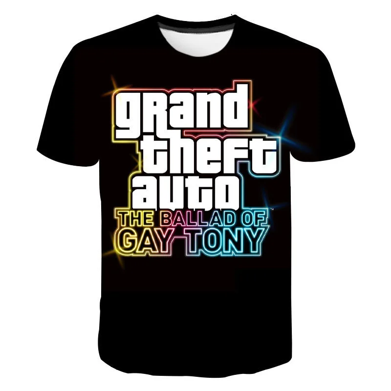 2021 New 3D Print Grand Theft Auto Game Gta 4/5 Printed T Shirt Men Women Children Short Sleeve T-Shirt Boy Girl Kids Tops Tees
2021 New 3D Print Grand Theft Auto Game Gta 4/5 Printed T Shirt Men Women Children Short Sleeve T-Shirt Boy Girl Kids Tops Tees
