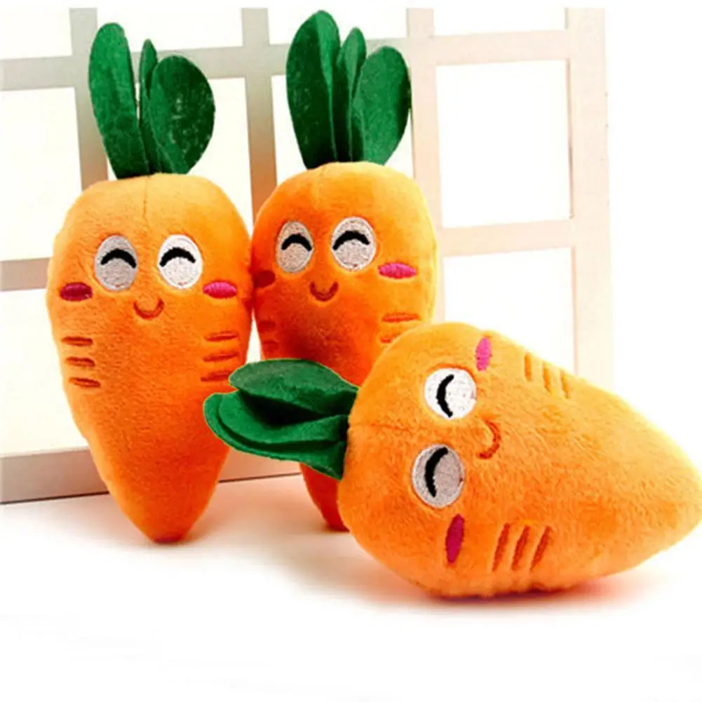 1PC Soft Fleece Smiling Carrot Cute Dog Chew Squeak Toys For Small Dog Puppy Squeaky Plush Vegetable Carrot Pet Supplies
1PC Soft Fleece Smiling Carrot Cute Dog Chew Squeak Toys For Small Dog Puppy Squeaky Plush Vegetable Carrot Pet Supplies