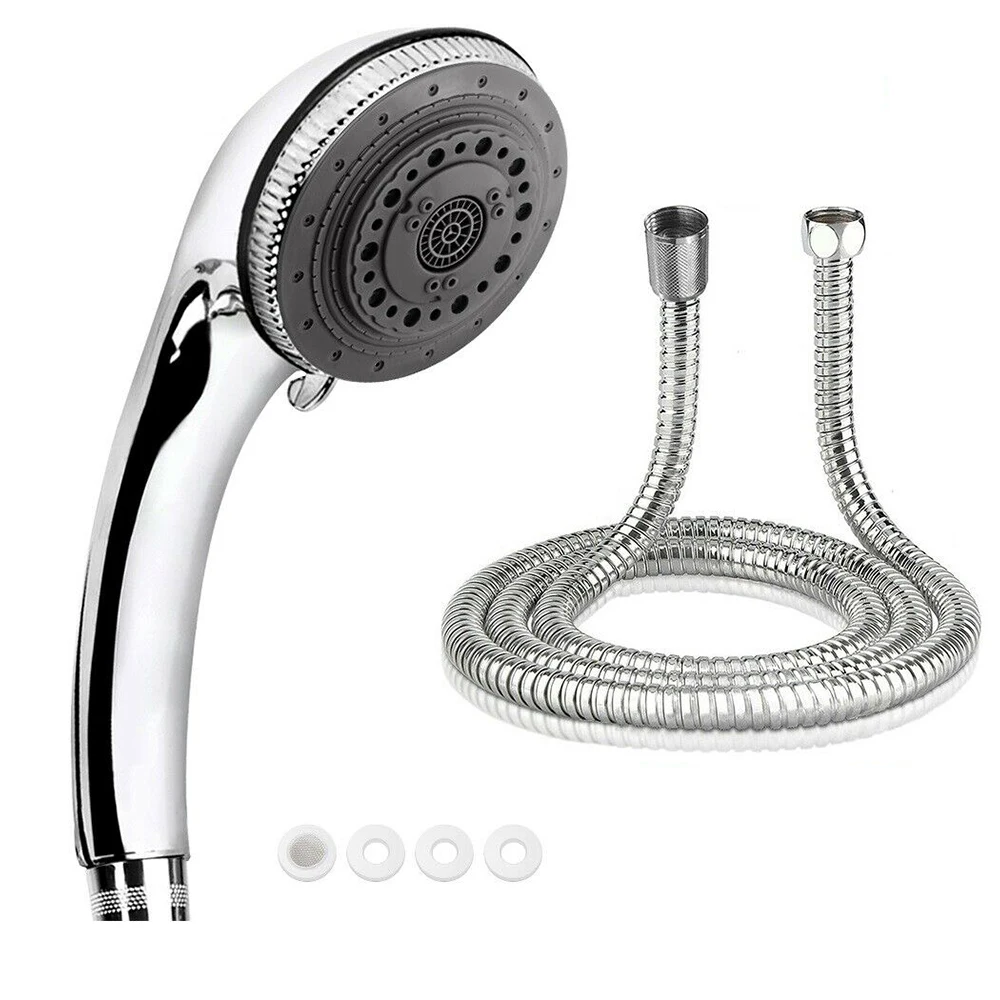 7 Spray Modes Shower Head High Pressure Universal with Stainless Steel High Flow Hose Handheld Shower Head for Bathroom Tub
7 Spray Modes Shower Head High Pressure Universal with Stainless Steel High Flow Hose Handheld Shower Head for Bathroom Tub