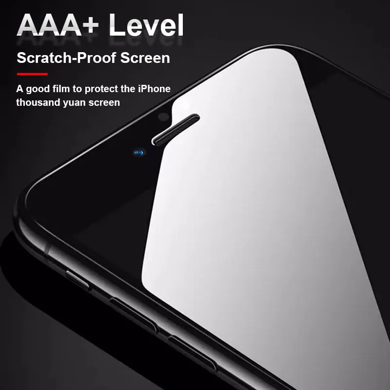 Изогнутое защитное стекло AAA + полное покрытие для iPhone 7 8 6 6s Plus защита экрана 11 Pro X