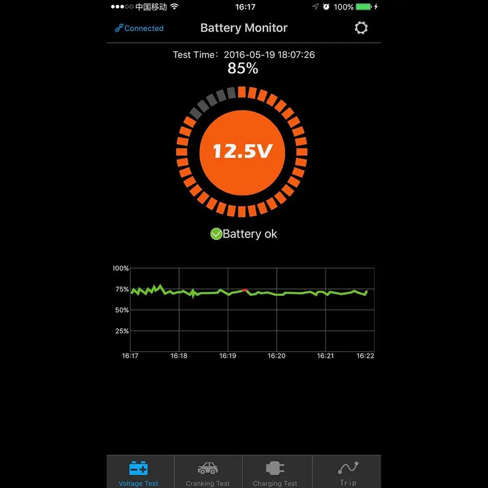 NEW Bluetooth 12V Battery Tester Battery Monitor Car Battery Analyzer Charging Cranking Test Voltage Test For Android IOS Phone
NEW Bluetooth 12V Battery Tester Battery Monitor Car Battery Analyzer Charging Cranking Test Voltage Test For Android IOS Phone