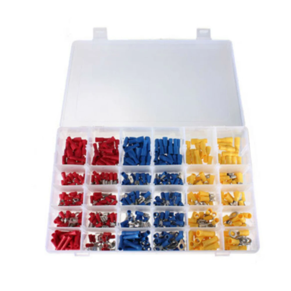 

480pcs Boxed Cold-pressed Terminal Block 30 Types Of Cold-pressed Terminal Set Practical Terminal Block