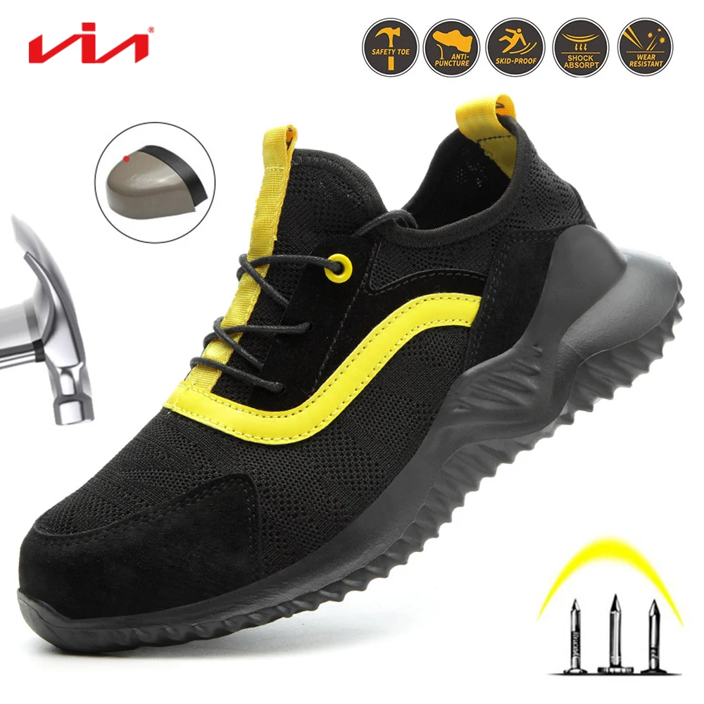 Breathable Safety Work Shoes for Men Anti-smash and Anti-piercing Fashion Steel Toe Shoes Outdoor puncture anti smashing
Breathable Safety Work Shoes for Men Anti-smash and Anti-piercing Fashion Steel Toe Shoes Outdoor puncture anti smashing