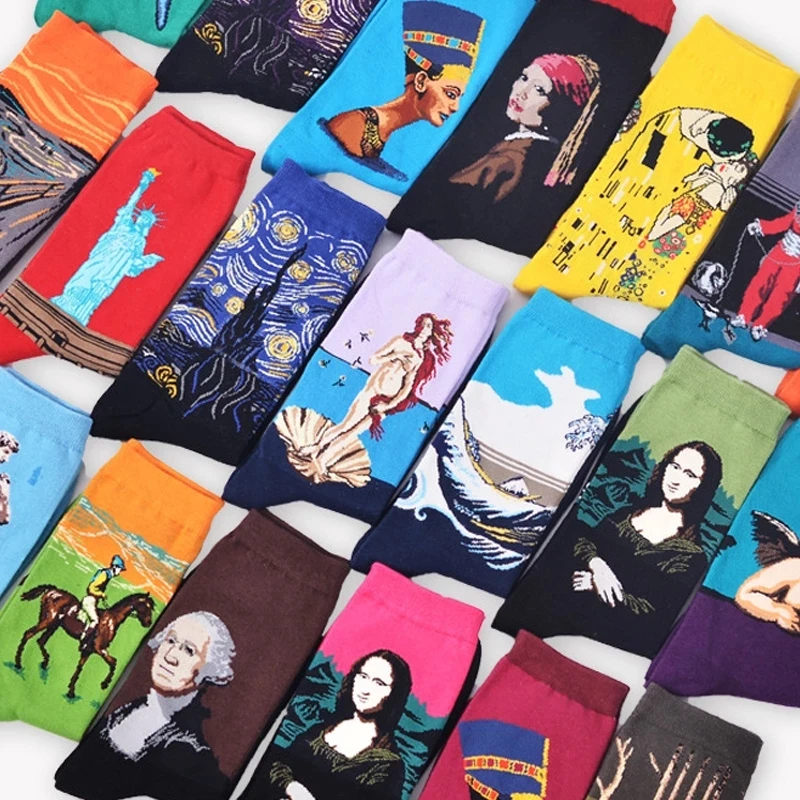 3 Pairs/Lot Hot Dropshipping Winter Retro Women New Art Van Gogh Mural World Famous Oil Painting Series Female Socks Funny Socks
3 Pairs/Lot Hot Dropshipping Winter Retro Women New Art Van Gogh Mural World Famous Oil Painting Series Female Socks Funny Socks