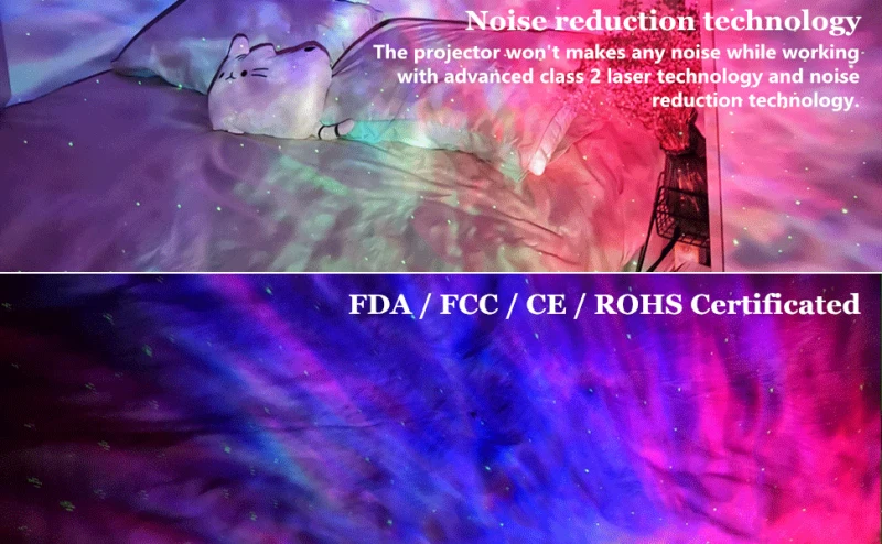 Tuya WiFi Smart Star Projector Laser Light Starry Sky Projector Waving Night Light Led Colorful APP Wireless Control Alexa Com 
Tuya WiFi Smart Star Projector Laser Light Starry Sky Projector Waving Night Light Led Colorful APP Wireless Control Alexa Com