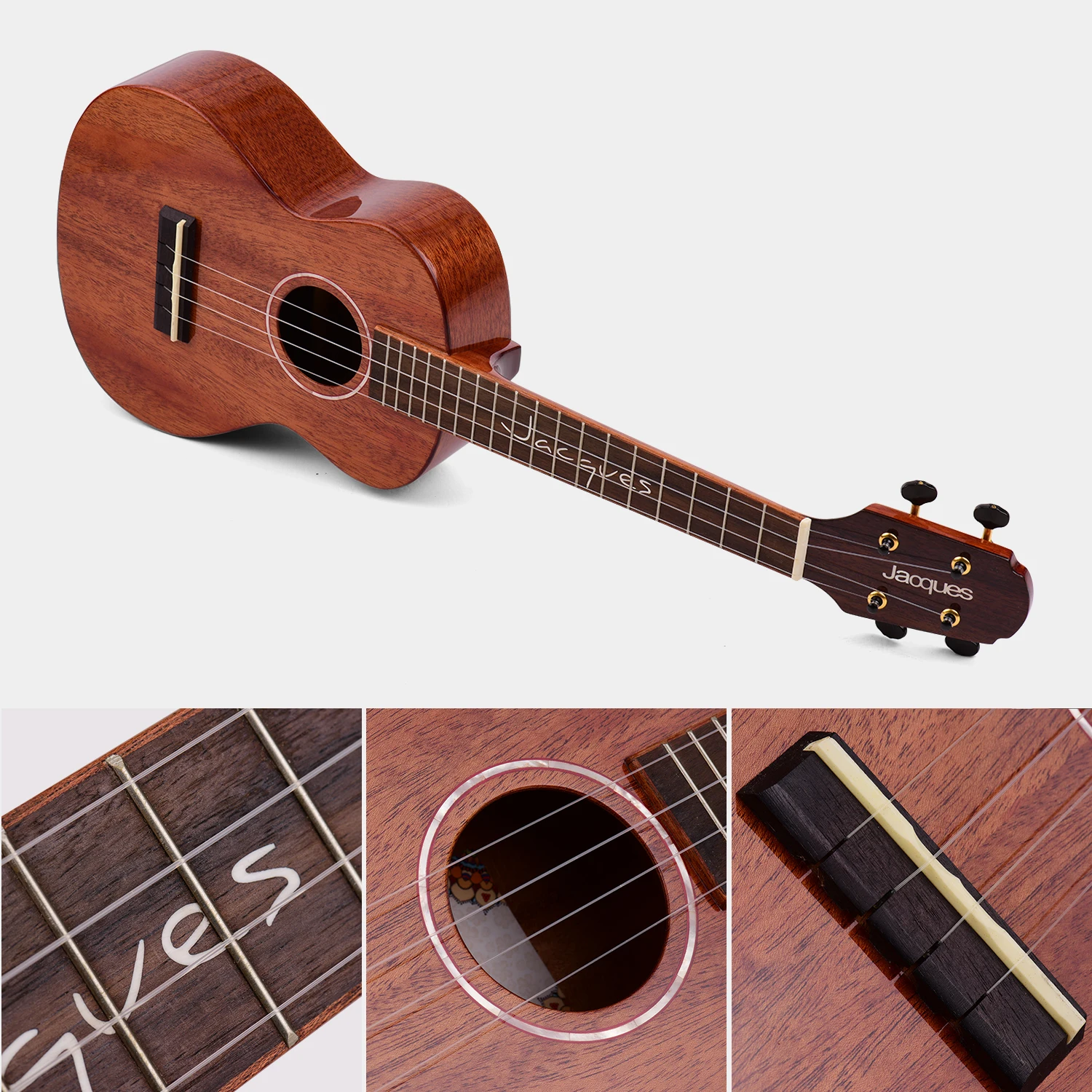 Jaoques X-T1 Professional 26 Inch Tenor Ukulele Ukelele Solid Wood Topboard Specular Varnish Surface with Gig Bag Uke Strap
Jaoques X-T1 Professional 26 Inch Tenor Ukulele Ukelele Solid Wood Topboard Specular Varnish Surface with Gig Bag Uke Strap