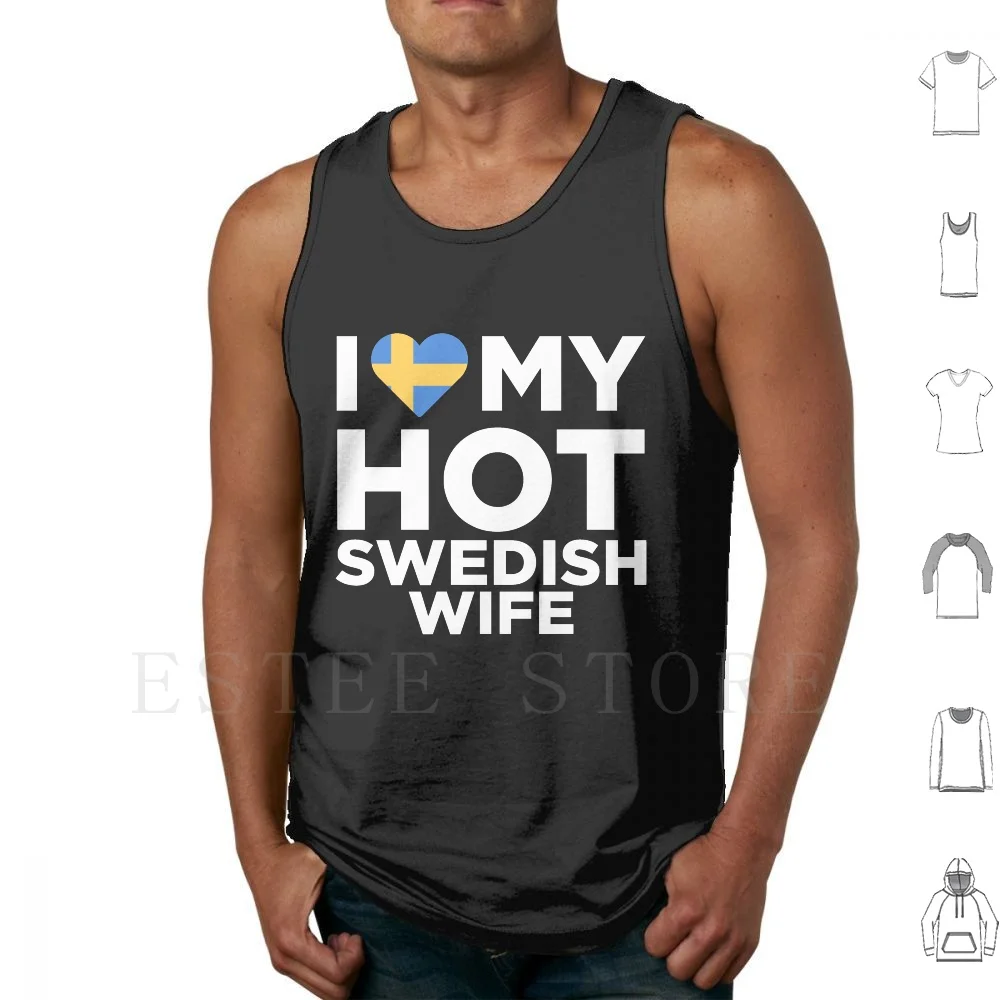 I Love My Hot шведская жена, майки, жилеты из хлопка, шведская Республика, шведская жена, шведские отношения, милые свидания
I Love My Hot шведская жена, майки, жилеты из хлопка, шведская Республика, шведская жена, шведские отношения, милые свидания