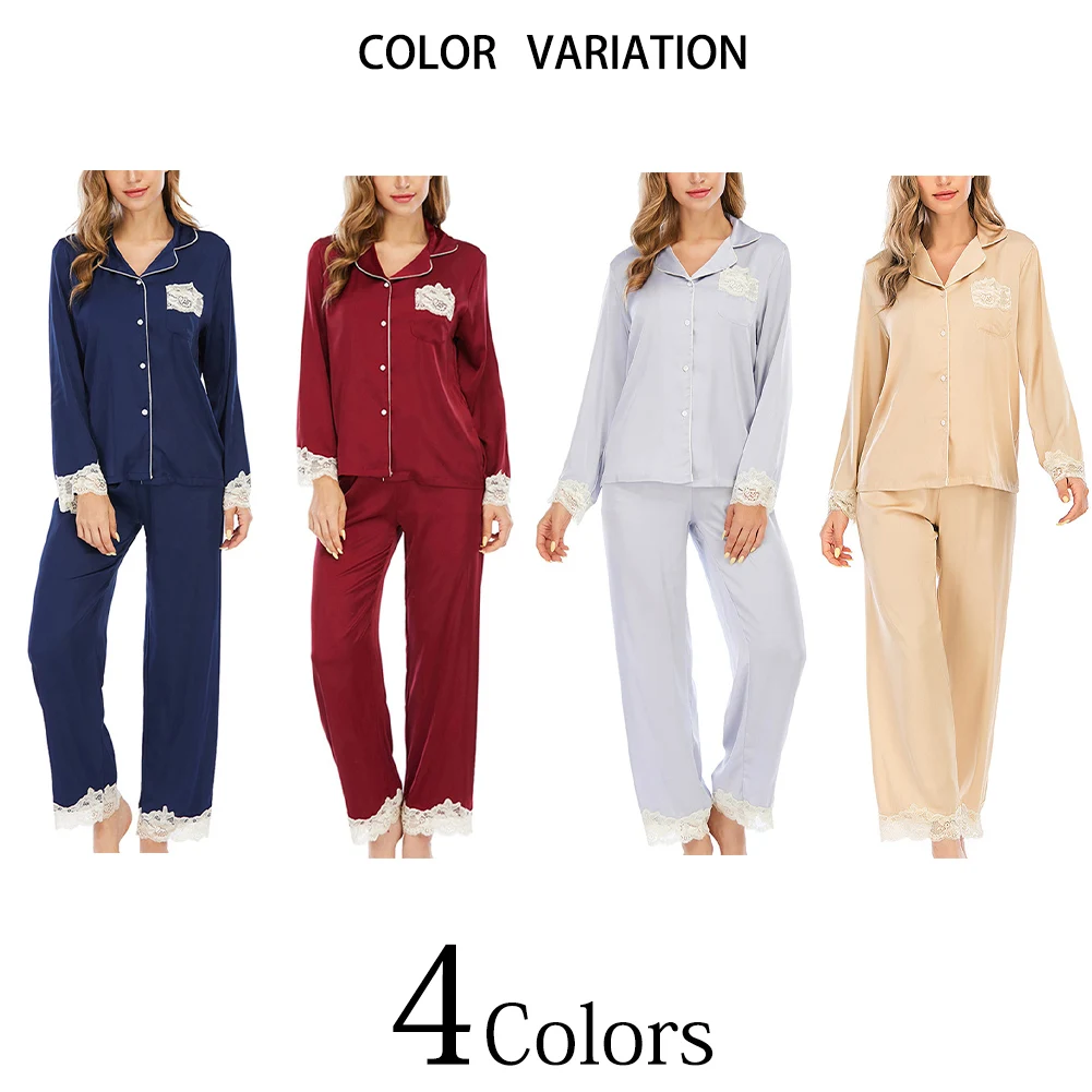 Women’s Warm Soft Sleepwear Luxurious Lace Printing Flower Long Sleeve Loose Stylish Comfortable Smooth Polyester Pajamas
Women’s Warm Soft Sleepwear Luxurious Lace Printing Flower Long Sleeve Loose Stylish Comfortable Smooth Polyester Pajamas