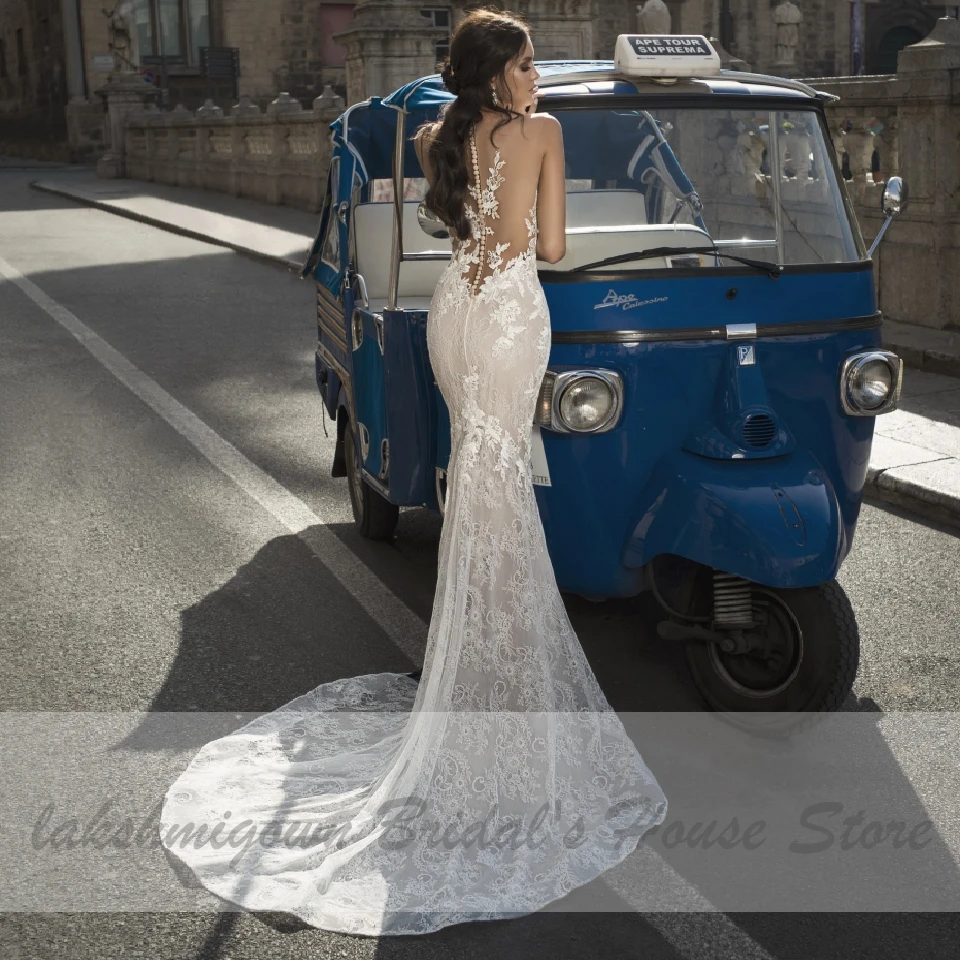 Lakshmigown Vintage Mermaid Bridal Gown Wedding Dress Satin 2020 Vestidos Transparent Lace Princess Wedding Gowns New Arrival
Lakshmigown Vintage Mermaid Bridal Gown Wedding Dress Satin 2020 Vestidos Transparent Lace Princess Wedding Gowns New Arrival