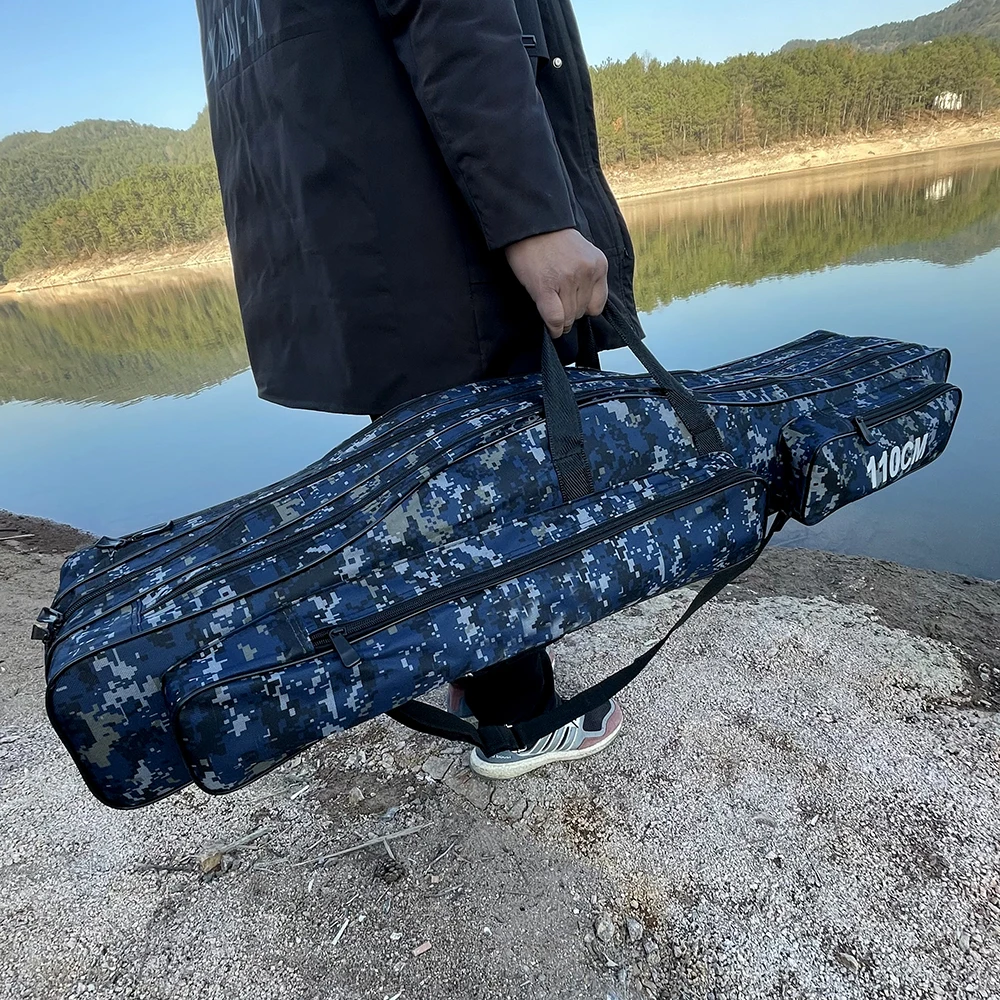 Oxford Cloth Fishing Rod Bags Portable Multifunction Fishing Carrier Canvas Fishing Carrier 2/3 Layers 
Oxford Cloth Fishing Rod Bags Portable Multifunction Fishing Carrier Canvas Fishing Carrier 2/3 Layers