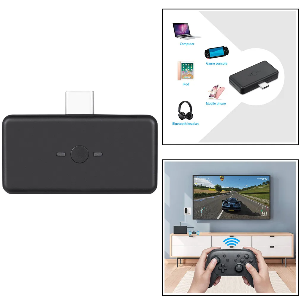 50 # Bluetooth 5 0 USB C Тип аудио передатчик адаптер для NS Switch/LIite PS4 | Компьютеры и офис