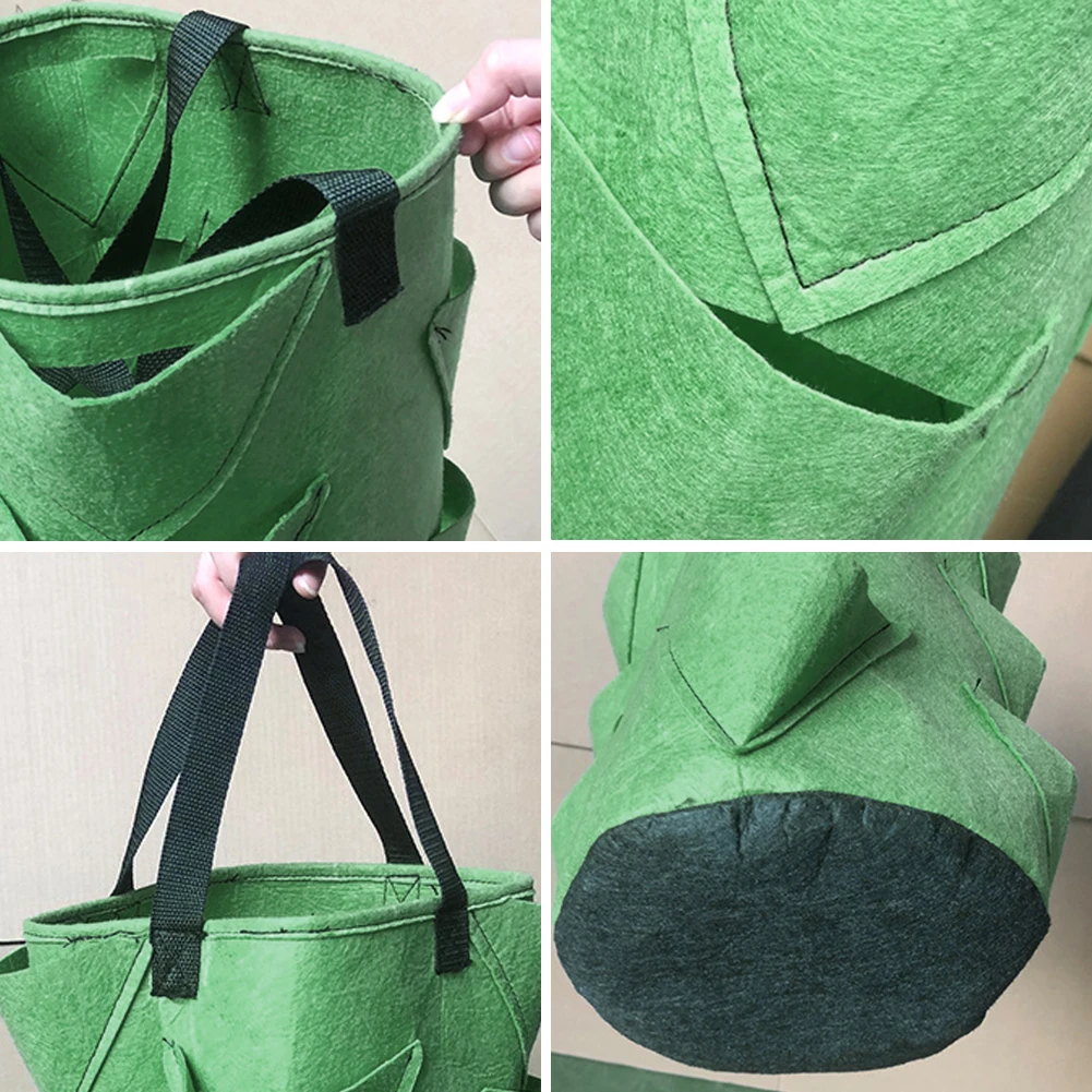 Garden Flower Plant Growth/Grow Bag Container DIY Planter PE Fabrics Planting Vegetable Gardening Thicken Pot Hanging Bag Tool
Garden Flower Plant Growth/Grow Bag Container DIY Planter PE Fabrics Planting Vegetable Gardening Thicken Pot Hanging Bag Tool