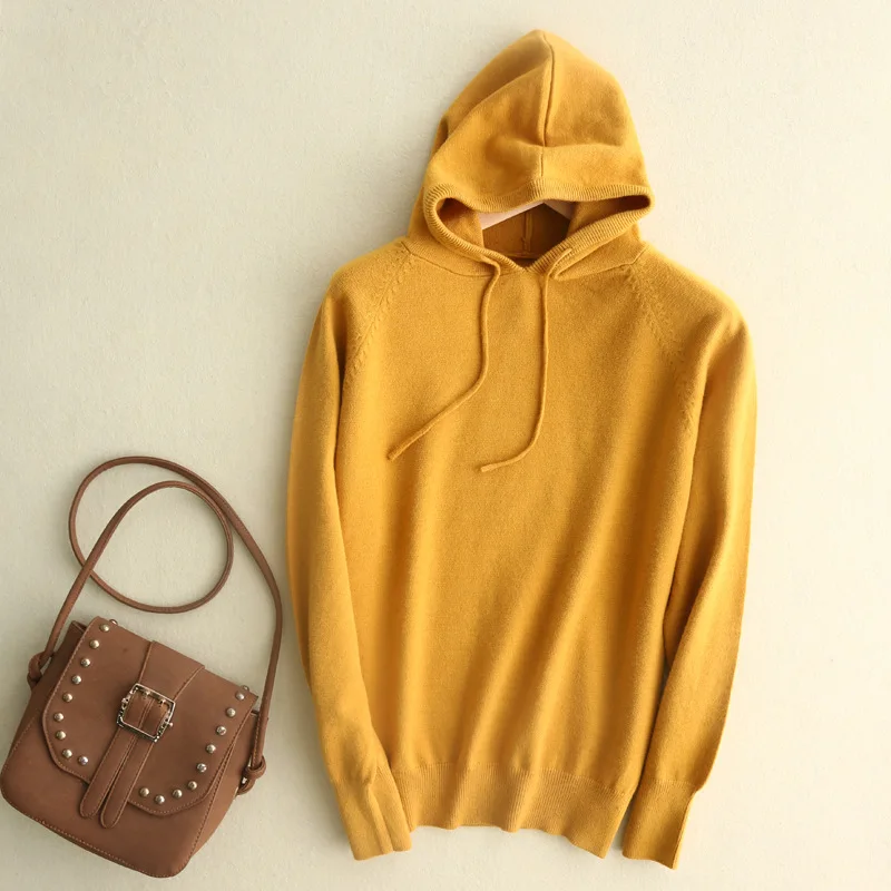 2021 spring and autumn new casual Korean version of pure color loose hooded sweater women's hoodie long-sleeved pullover sweater 
2021 spring and autumn new casual Korean version of pure color loose hooded sweater women's hoodie long-sleeved pullover sweater