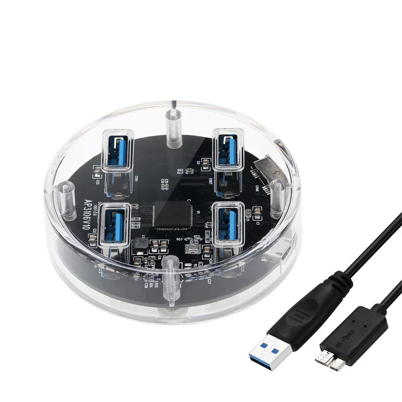4 Порты и разъёмы USB 3 0 прозрачный концентратор 5 Гбит/с многофункциональный
