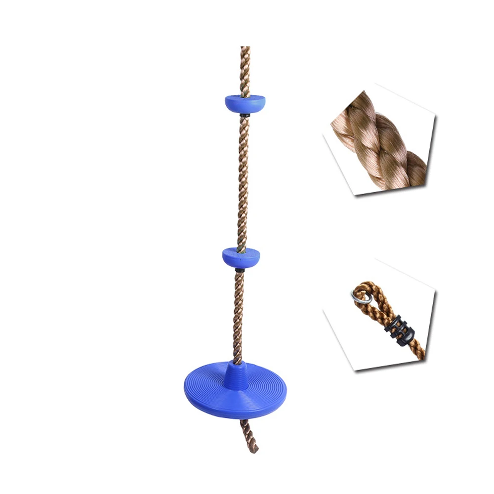 Climbing Rope with Platforms and Disc Swing Seat Fitness Swing Set Outdoor Kids Toy Birthday Gift Garden Sets Climbing Tool 
Climbing Rope with Platforms and Disc Swing Seat Fitness Swing Set Outdoor Kids Toy Birthday Gift Garden Sets Climbing Tool