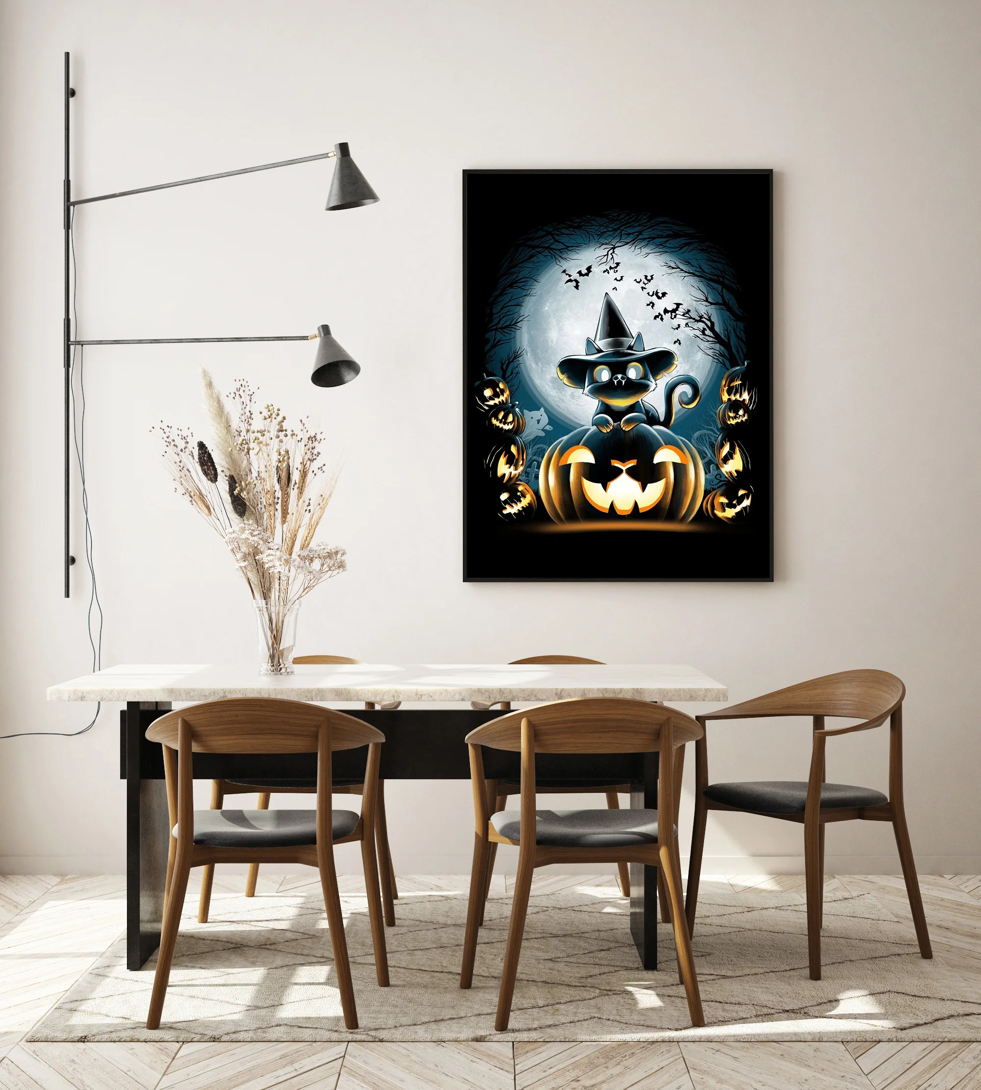 Canvas HD Prints Painting Poster Witch Cat Night Animal Pictures Wall Art Modular Modern Style For Home Decor Living Room Framed
Canvas HD Prints Painting Poster Witch Cat Night Animal Pictures Wall Art Modular Modern Style For Home Decor Living Room Framed