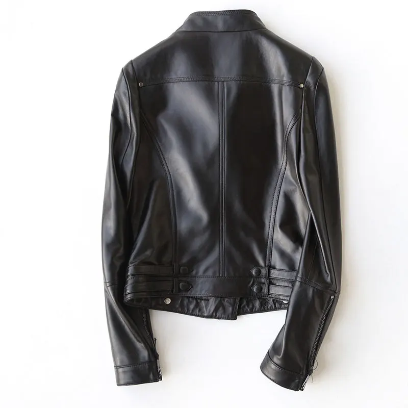 Genuine Leather Jacket Women 2020 New 100% Real Sheepskin Coat Female Short Motorcycle Jackets Outerwear 27304 WYQ1181
Genuine Leather Jacket Women 2020 New 100% Real Sheepskin Coat Female Short Motorcycle Jackets Outerwear 27304 WYQ1181